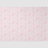 ピンクの雪片ピンクのクリスマス 薄葉紙 (正面)