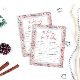 ピンクの雪片ベビーシャワー予測とアドバイス