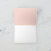 ピンクの雪片付きモバイルベビーシャワーサンキューカード サンキューカード (内部)