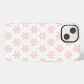ピンクの雪 iPhoneケース (裏面横)