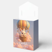 ピンクの雲が咲き誇るバニー風の熱気球 フェイバーボックス (オープン)