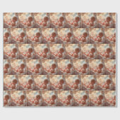 ピンクの雲に生まれないベビー ラッピングペーパー (フラット)