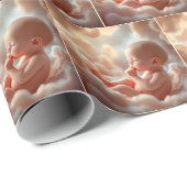 ピンクの雲に生まれないベビー ラッピングペーパー (ロールコーナー)