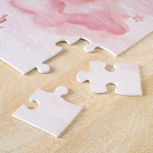 ピンクの雲に美しい宮殿をカスタマイズ ジグソーパズル (側面)