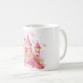 ピンクの雲の上で愛される宮殿 コーヒーマグカップ (正面右)