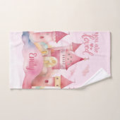 ピンクの雲の上で愛される宮殿 バスタオルセット (ハンドタオル)