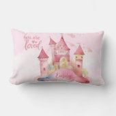 ピンクの雲の上で愛される宮殿 ランバークッション (正面)