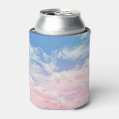 ピンクの雲の水色：グラデーション空。 缶クーラー (缶正面)