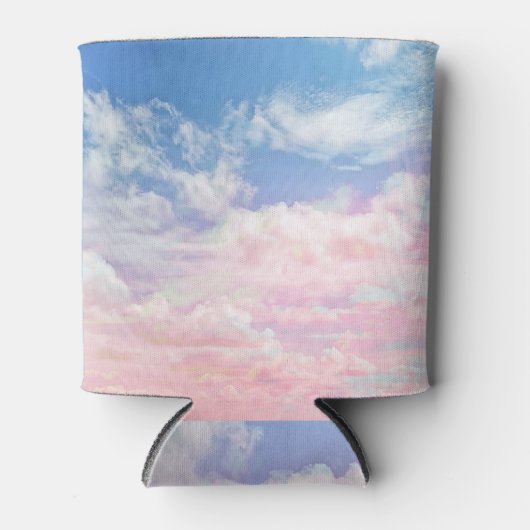 ピンクの雲の水色：グラデーション空。 缶クーラー (正面)