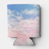 ピンクの雲の水色：グラデーション空。 缶クーラー (裏面)