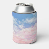 ピンクの雲の水色：グラデーション空。 缶クーラー (缶裏面)