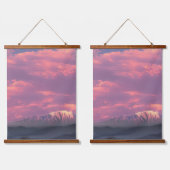 ピンクの雲の海 吊り下げ型タペストリー (ダブル)