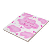 ピンクの雲パステル星の花嫁ガーリーモダン タイル (側面)