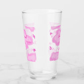 ピンクの雲パステル星の花嫁ガーリーモダン タンブラーグラス (右)