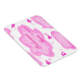 ピンクの雲パステル星の花嫁ガーリーモダン マグネット (右側)