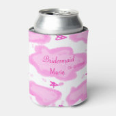 ピンクの雲パステル星の花嫁ガーリーモダン 缶クーラー (缶正面)