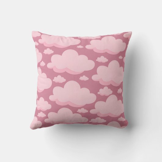 ピンクの雲枕 クッション (裏面)