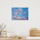 ピンクの雲 – イタリア，リミニ ポスター (キッチン)