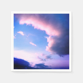ピンクの雲 スタンダードカクテルナプキン