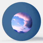 ピンクの雲 卓球ボール (裏面)