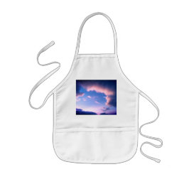 ピンクの雲 子供用エプロン