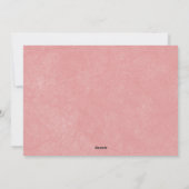 ピンクの霜の雪の結晶クリスマスフォトカード シーズンカード (裏面)