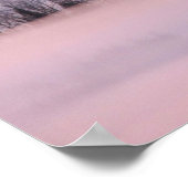 ピンクの霧の毛布。 ポスター (角)