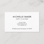 ピンクの青い水彩画のグラデーションなモダン 名刺 (裏面)