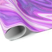 ピンクの青と紫の渦巻き旋回の包装紙 ラッピングペーパー (ロールコーナー)
