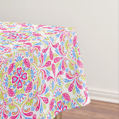 ピンクの青と緑の万華鏡のように千変万化するパターンパターン テーブルクロス (インサイチュ)
