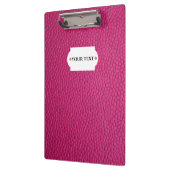 ピンクの革のクリップボード クリップボード (左)