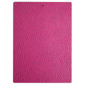 ピンクの革のクリップボード クリップボード (裏面)