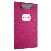 ピンクの革のクリップボード クリップボード (右)