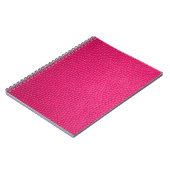 ピンクの革のテクスチャーの皮 ノートブック (左側)