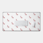 ピンクの靴ホワイトグラマラス デスクマット (キーボード&マウス)