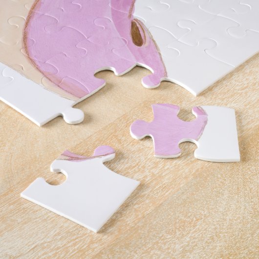 ピンクの靴 ジグソーパズル (側面)