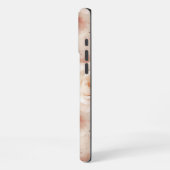 ピンクの頬紅クリームフラワー iPhoneケース (左側面)