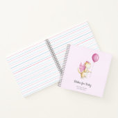 ピンクの願いベビードラゴンベビーシャワーゲストブック ノートブック (内部)