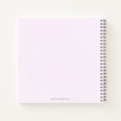 ピンクの願いベビードラゴンベビーシャワーゲストブック ノートブック (裏面)