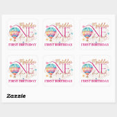 ピンクの風船のクマちゃん ベイビー ステッカー (シート)