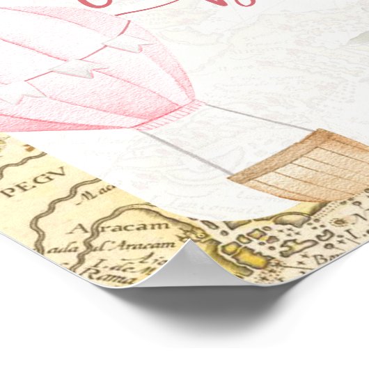 ピンクの風船は彼女は優れたゲストブックではない ポスター (角)