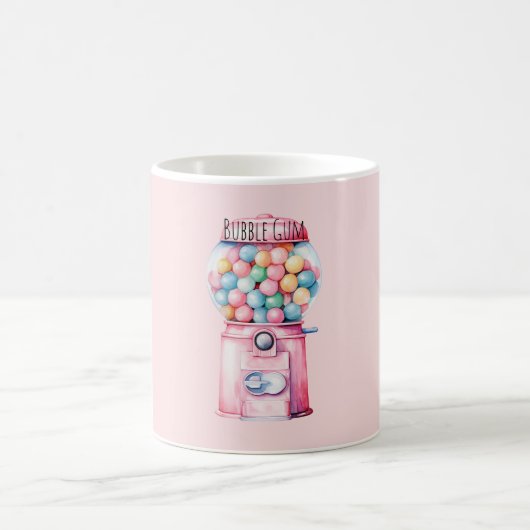 ピンクの風船ガム コーヒーマグカップ (中央)