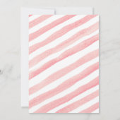 ピンクの風船 クマさん登場が楽しみで待ちきれない ベビーシャワー 招待状 (裏面)