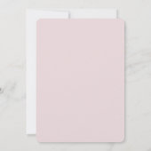 ピンクの風船 ベビーシャワーパーティー 女の子 招待状 (裏面)