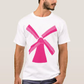 ピンクの風車 Tシャツ (正面)