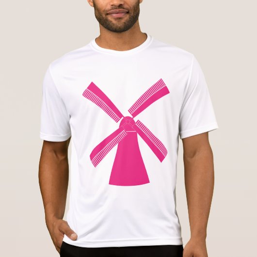ピンクの風車 Tシャツ (正面)