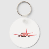 ピンクの飛行機 キーホルダー (正面)