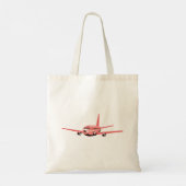 ピンクの飛行機 トートバッグ (裏面)