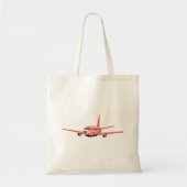ピンクの飛行機 トートバッグ (正面)