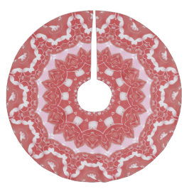 ピンクの飾りツリースカート ブラッシュドポリエステルツリースカート